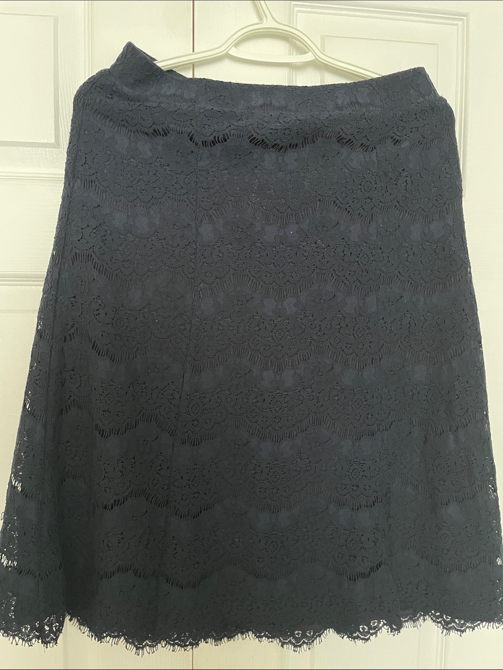 Faith and Joy dark blue Lace Trim skirt - Picture 3 of 6